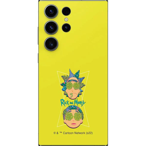 Adult Swim Rick and Morty Rick and Morty Portal Eyes Galaxy S25 Ultra Skin